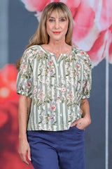 Amelie Bambi Top- Meadow Stripes | PRE ORDER - MID SEPTEMBER