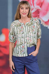 Amelie Bambi Top- Meadow Stripes | PRE ORDER - MID SEPTEMBER