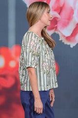 Amelie Bambi Top- Meadow Stripes | PRE ORDER - MID SEPTEMBER