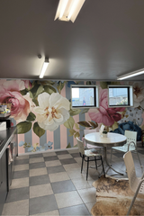 Vine Party Stripe Mural Wallpaper - 2.7m x 3m