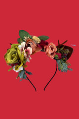 Festive Flora Headband - Sage