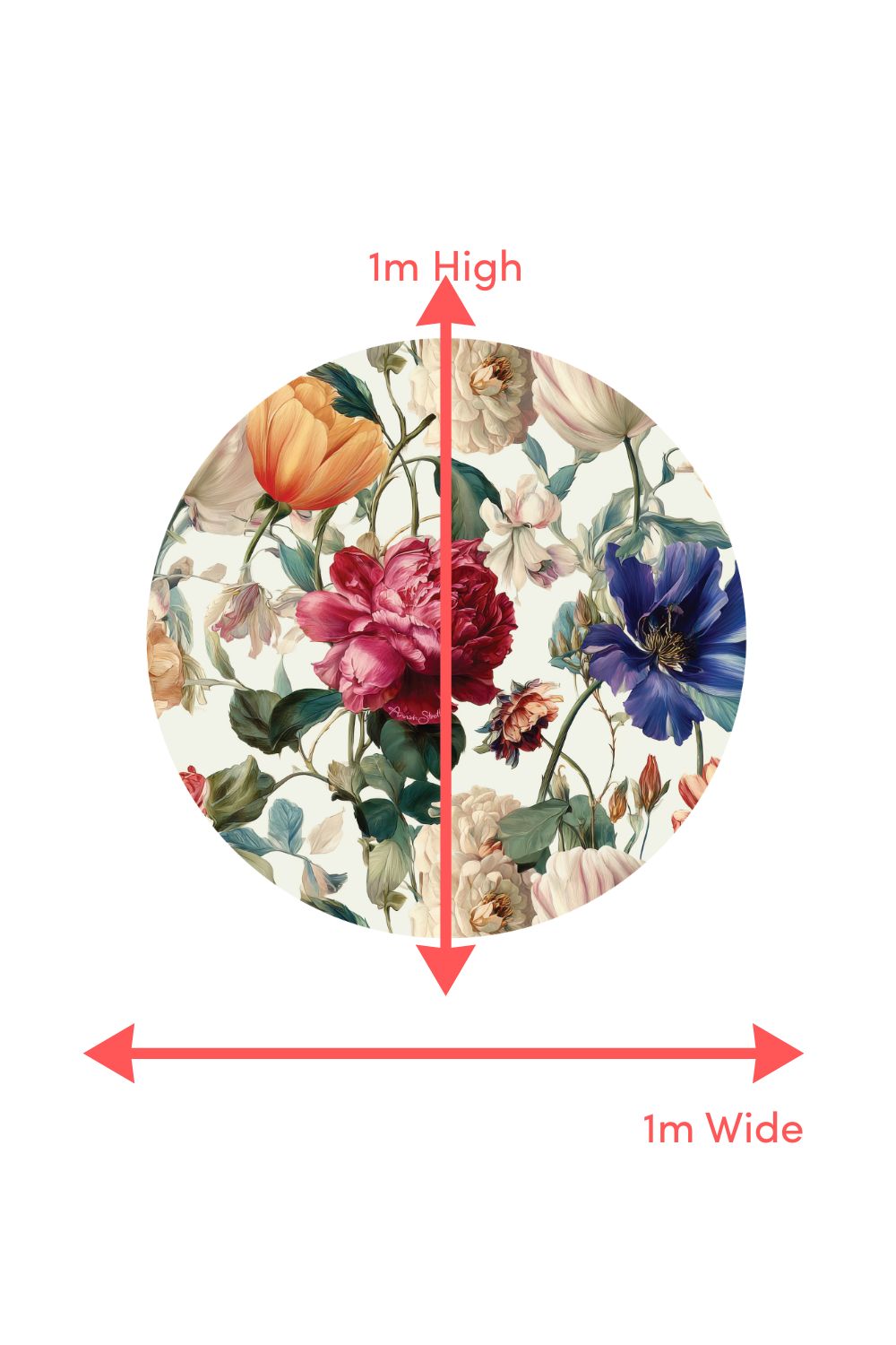 Garden inspired mural interior decor