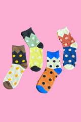 Colour Me Dotty Socks - Multi Pack Of 4