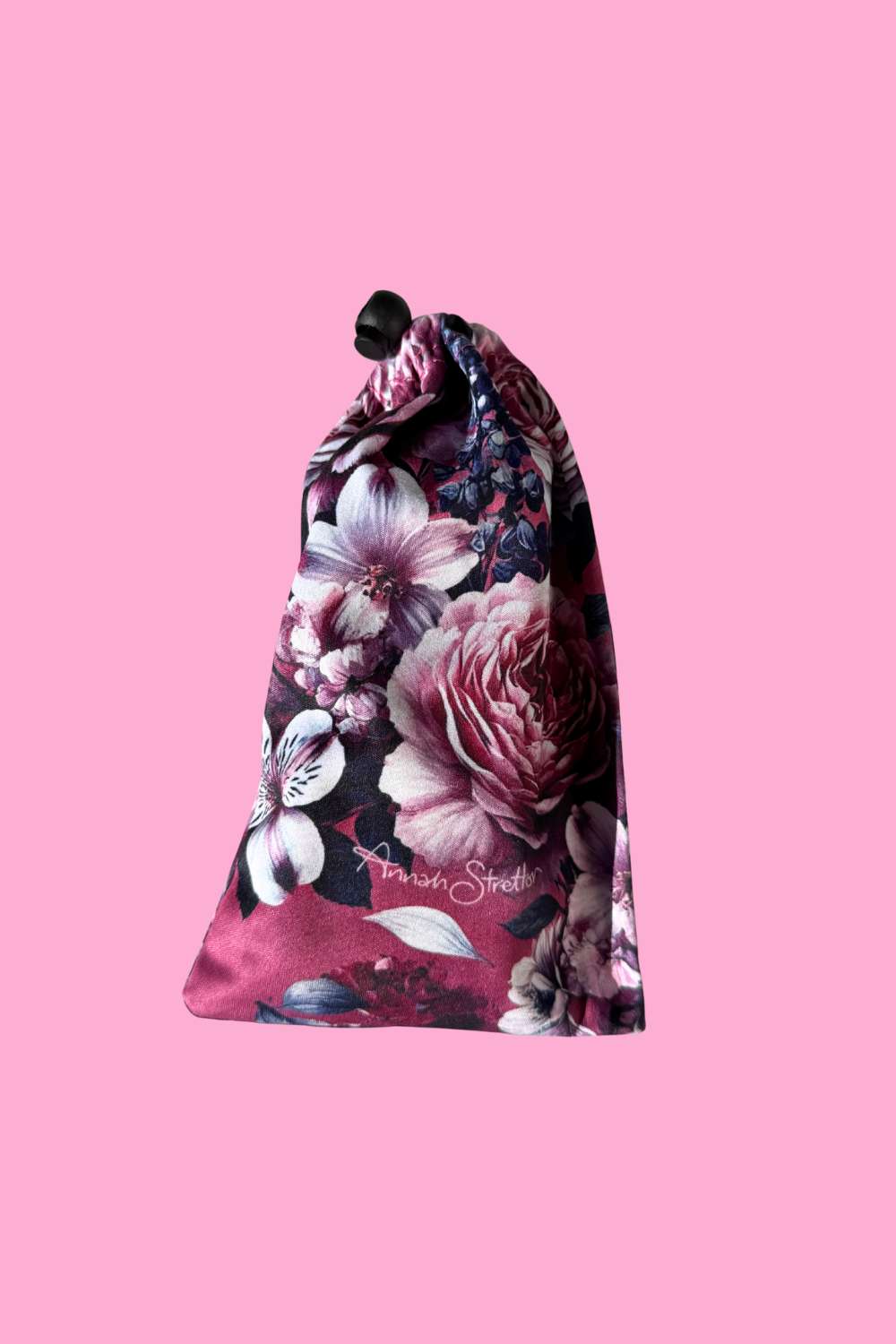 Drawstring Lens Case Drawstring Glasses Case - Cherry Romance | Pink Floral Glasses ...