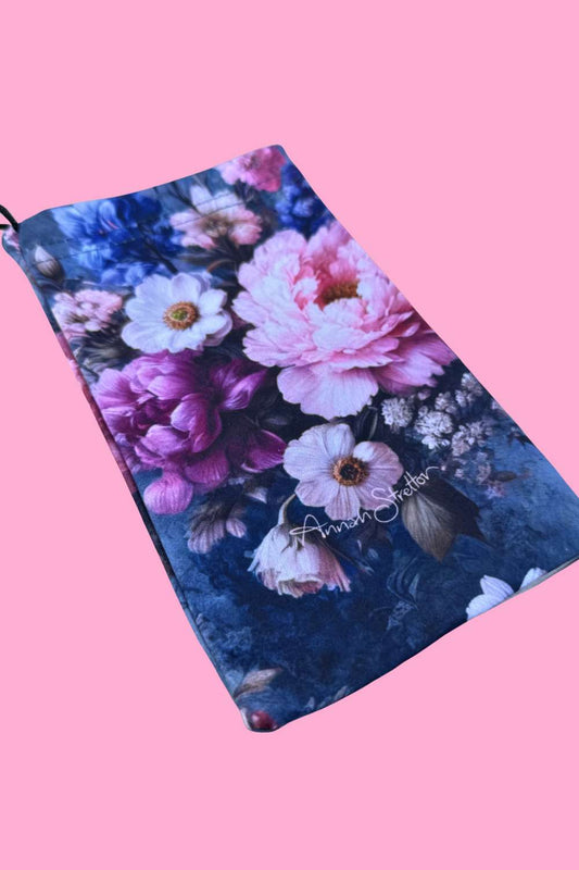 Drawstring Glasses Case - Enchanted Garden