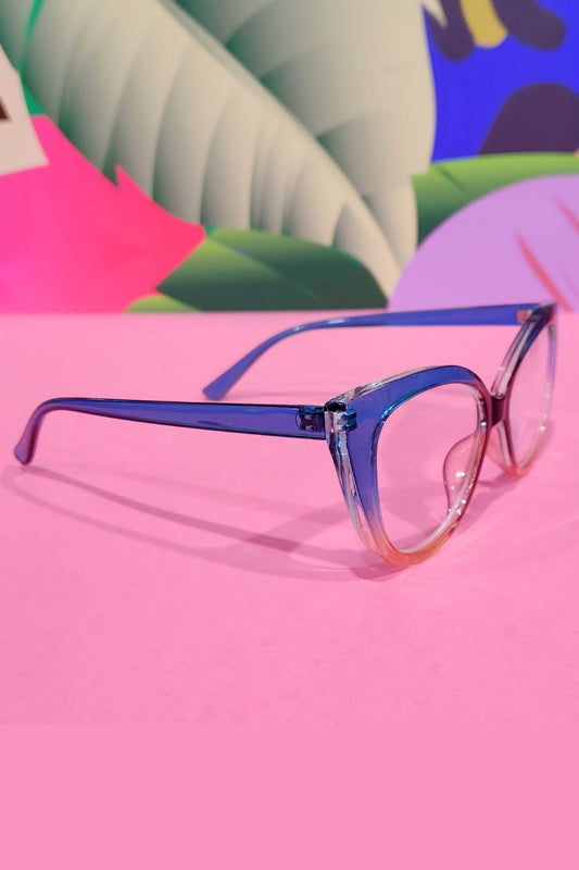 Eleanor Reading Glasses - Blue Illusion +2.0