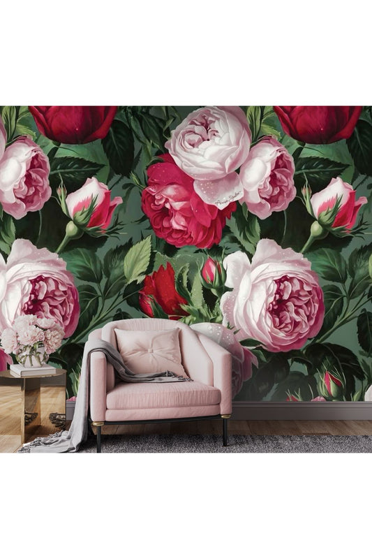 Garden Amour Mural Wallpaper - 2.7m x 3m