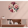 Circle Mural - Heart Rose