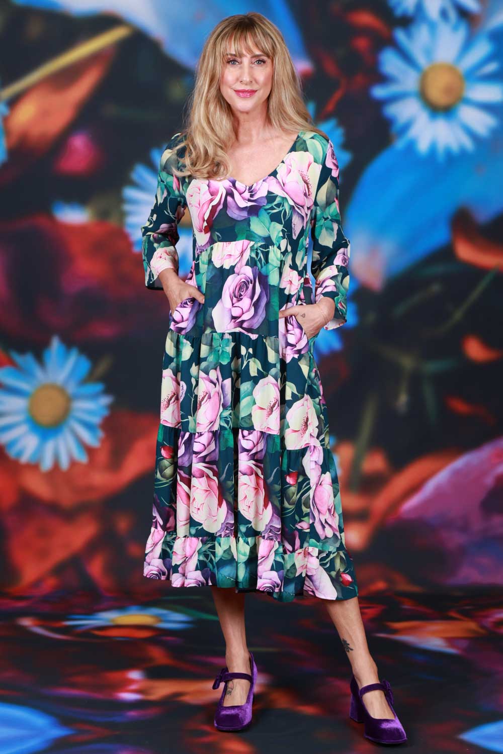 Magic Dress Navy Reverie Annah Stretton