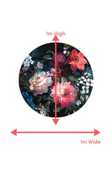 Circle Mural - Midnight Aviary