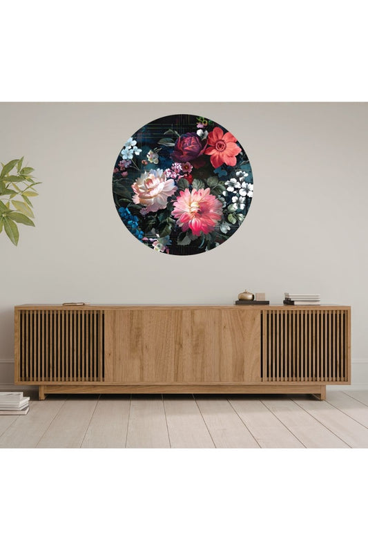 Circle Mural - Midnight Aviary