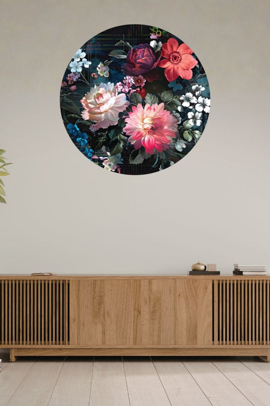 Circle Mural - Midnight Aviary