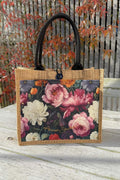 Midnight Waltz  Mini Jute Bag