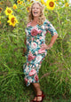 Nancy Ivy Short Sleeve Dress - Spring Serenade