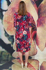 Nancy Pleated Dress - Blooming Love  - SALE