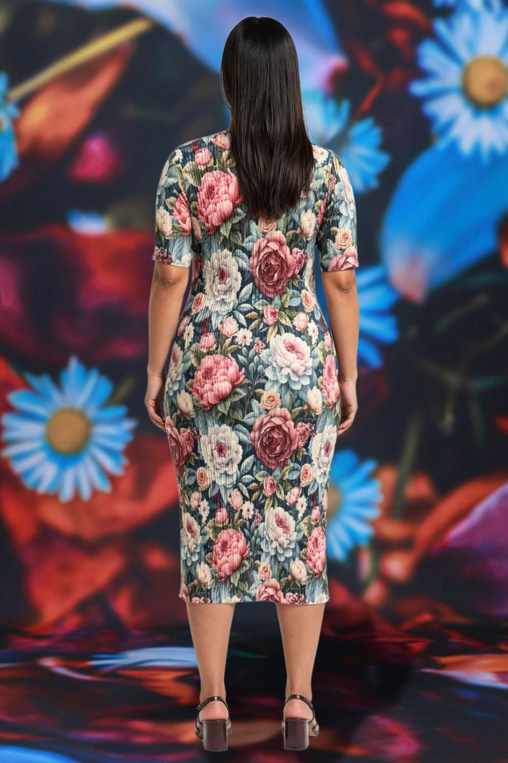 Nancy Ivy Short Sleeve Dress Spring Serenade