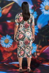 Nancy Ivy Short Sleeve Dress Spring Serenade