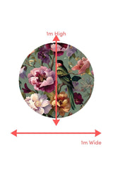 Circle Mural - Peony Aviary