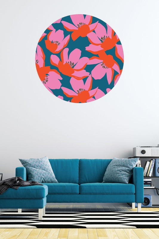 Circle Mural - Sami's Flower