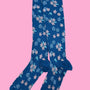 AS Compression Sock - Light Sapphire Floral