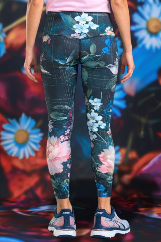 Golf and activewear leggings floral print