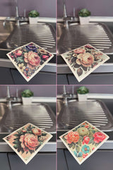 Swedish Dish Cloths - 4 pack - Floral Jubilee