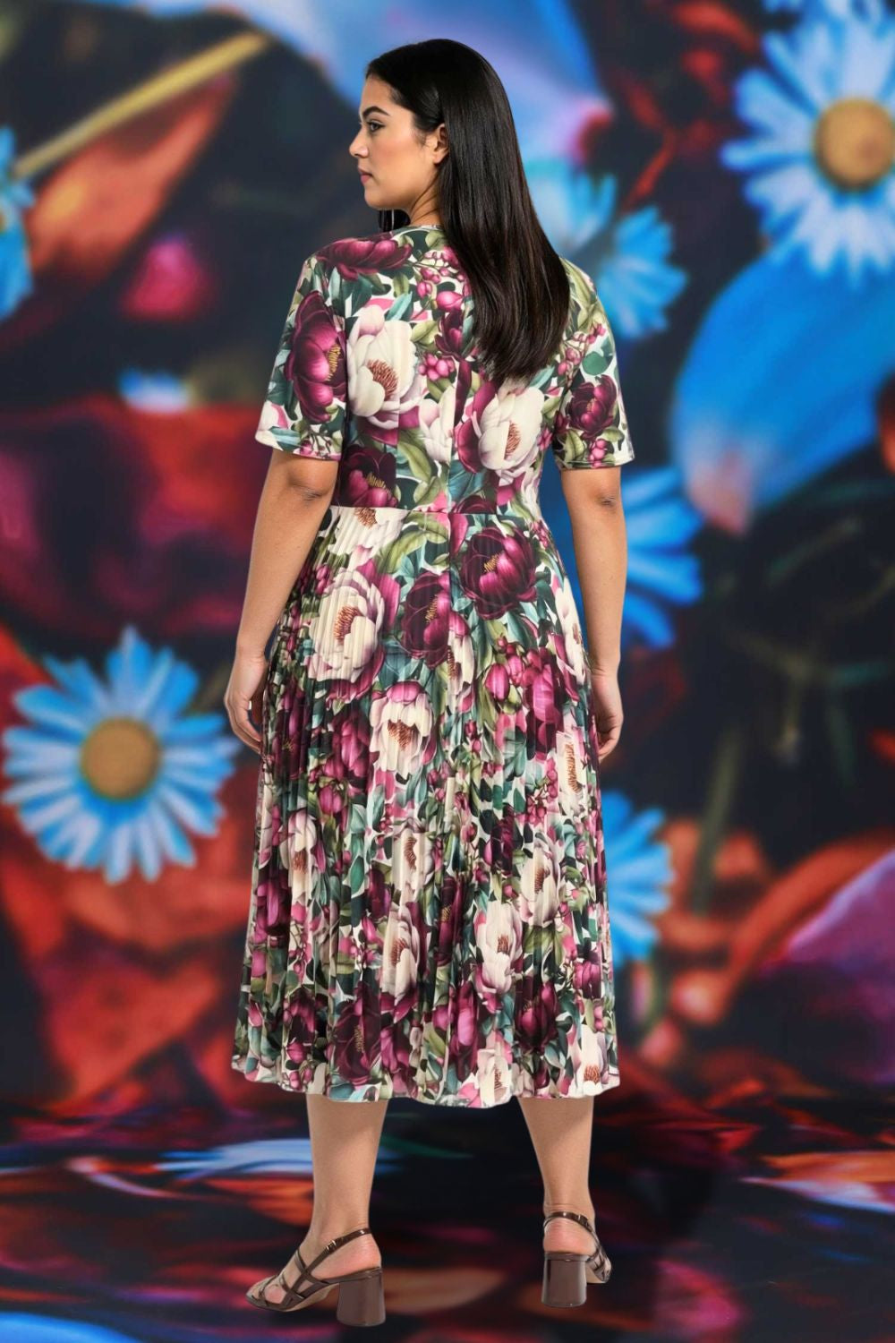 Annah Stretton Talor Vivian pleated dress