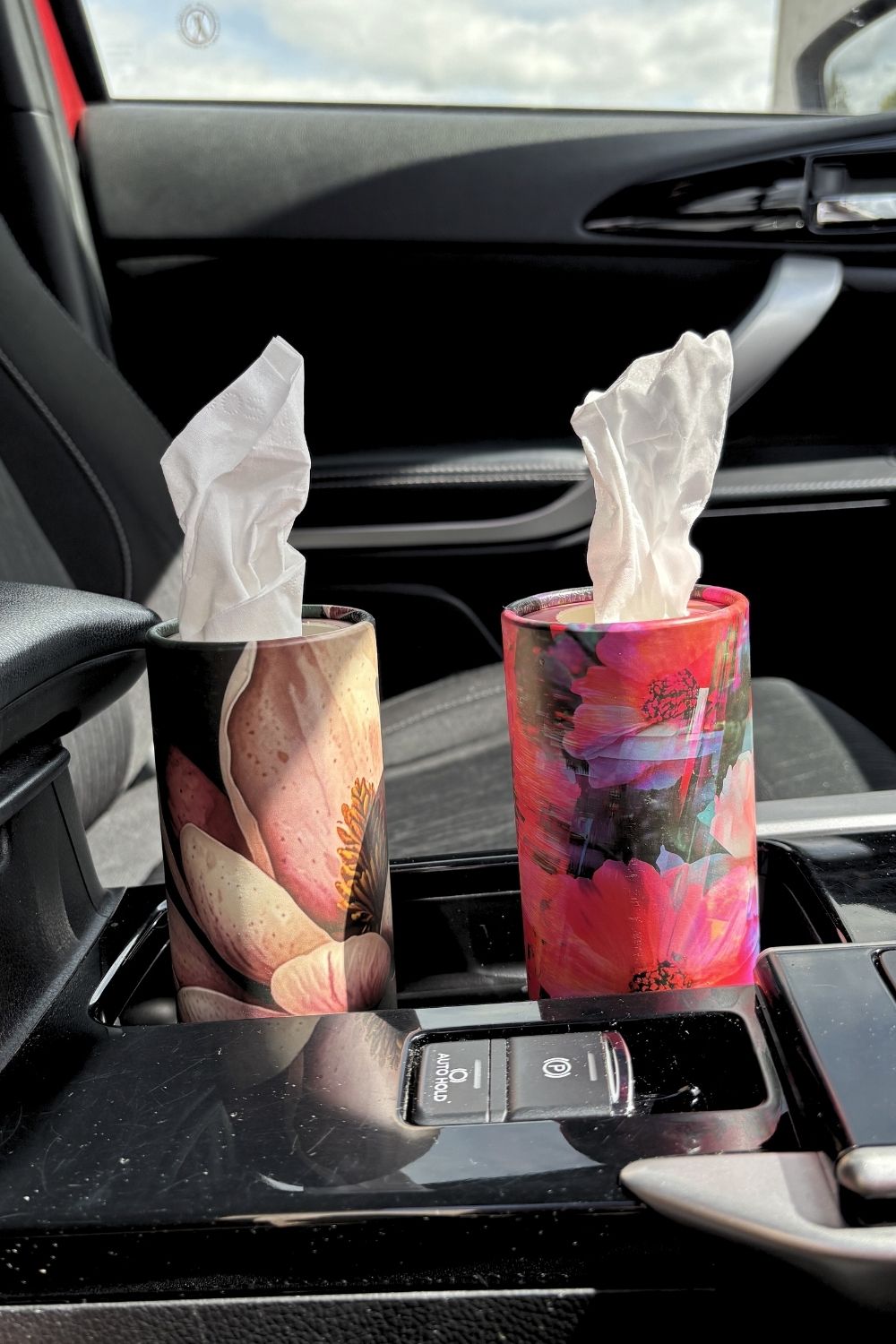 Fractured Florals reusable floral tissue container travel accessory