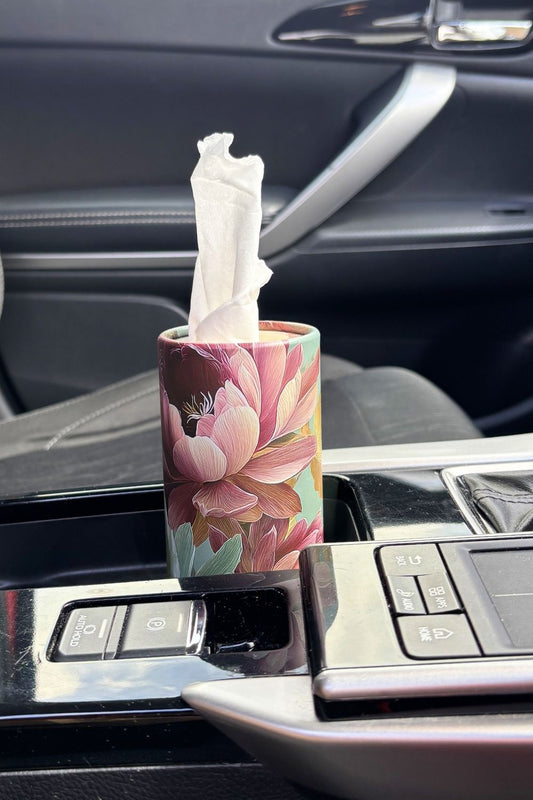 Garden Dragon floral refillable tissue holder Annah Stretton