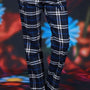 Vita Kaye Pants - Navy Plaid