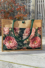 Jute Bag - Whispering Petals