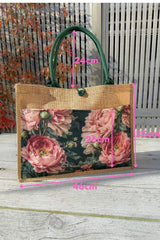Jute Bag - Whispering Petals