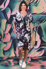 Adeliene Dress Roses of Eden – women’s cotton floral dress