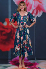 Gloria Dress - Navy Fusion