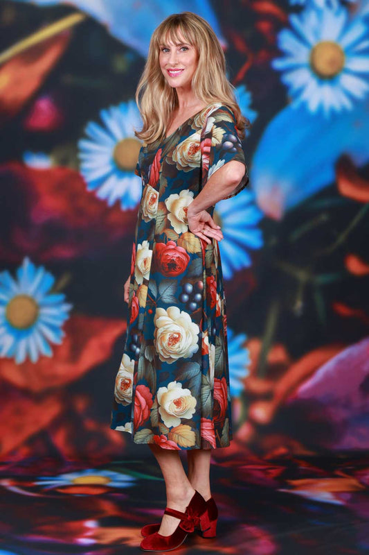 Allure Ali Dress - Fruitful Rose