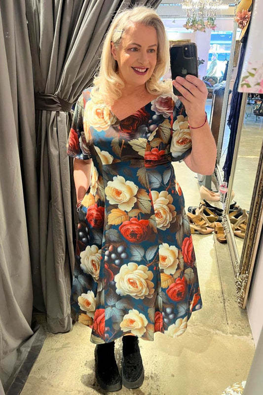 Allure Ali Dress - Fruitful Rose