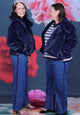 Not Too Furry Too Jacket - Navy