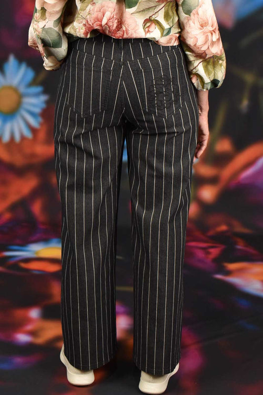 Madison Pant - Black Stripe