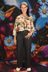 Madison Pant - Black Stripe