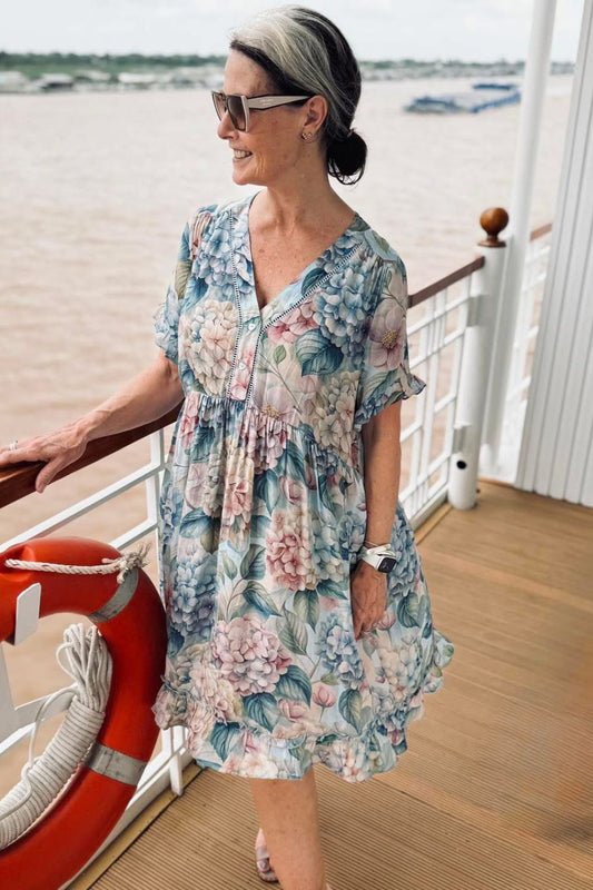 Liberty Dress - Misted Hydrangea