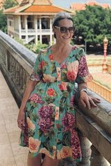 Corsica Molly Dress Love in the Mist – women’s 100% cotton dress