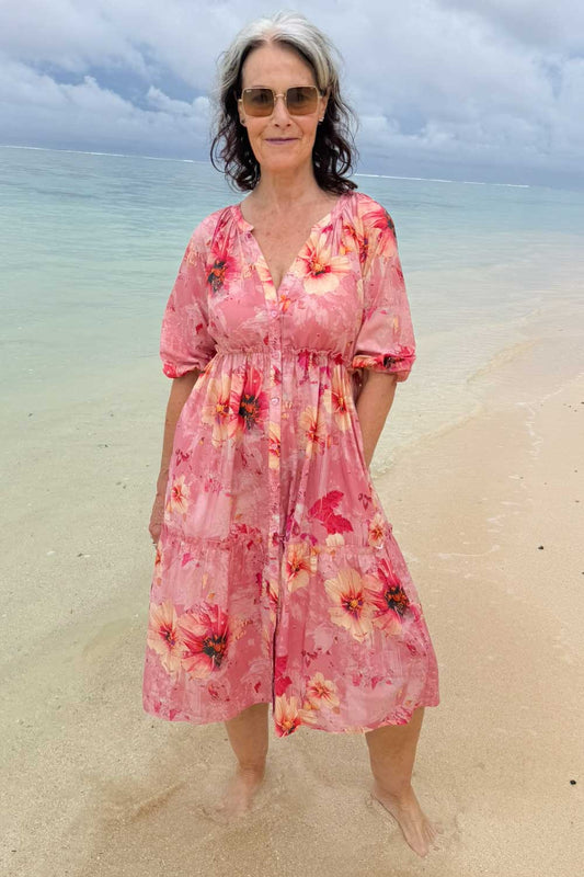 Jasmine Bambi Dress - Fractured Florals