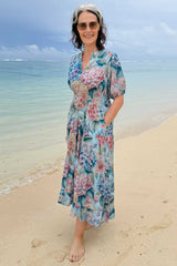 Indie Dress - Misted Hydrangea
