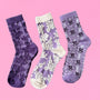 Candy Crew Socks - Pack of 3 - Purples
