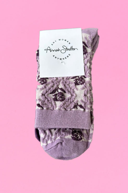 Annah Stretton Candy Crew socks in purple
