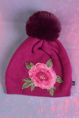 The Annah Stretton Eden Beanie in cerise