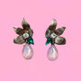 Flora Drop Earrings - Pink