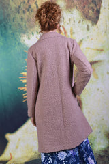Back of model wearing the Annah Stretton Heloise Coat