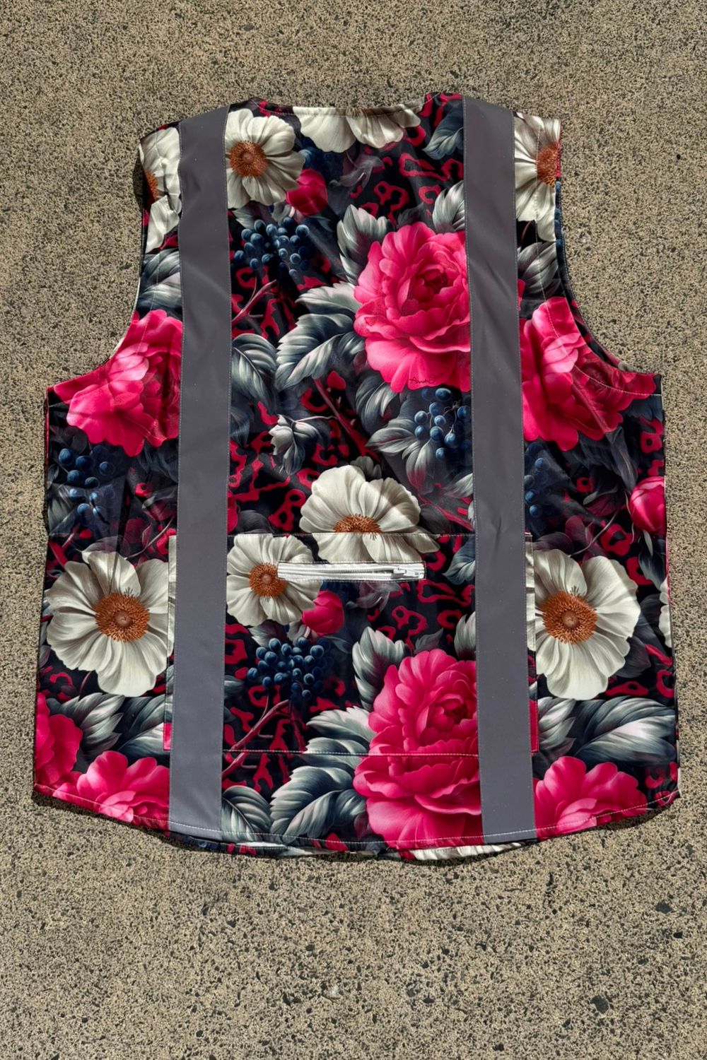 Womens floral hi vis vest NZ designer
