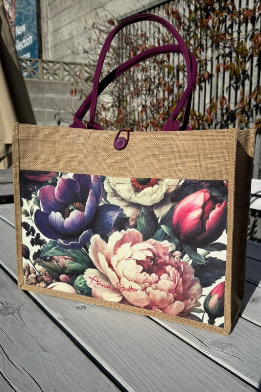 Jute Bag - Petal Poem